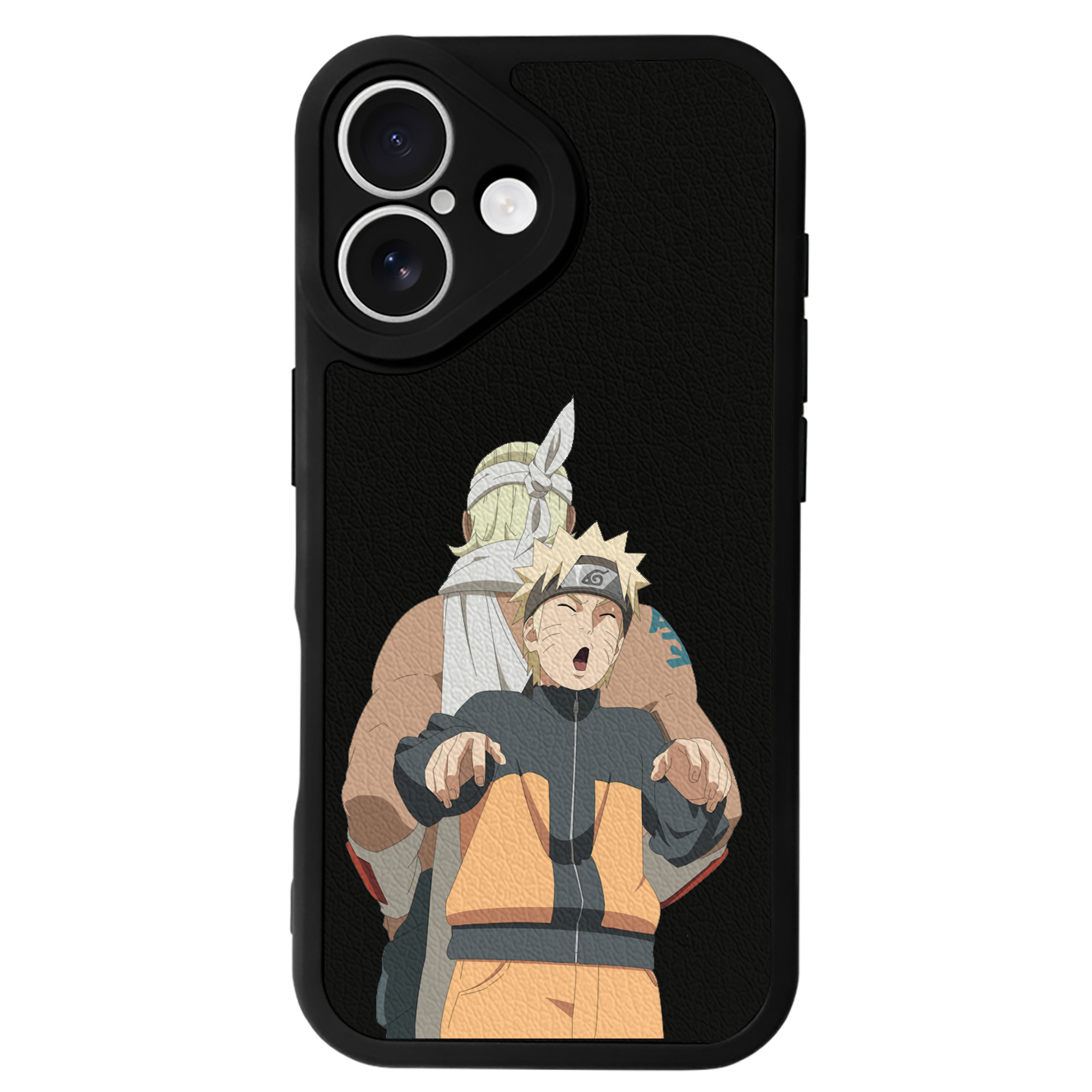 （画像用） NARUTO -ナルト- うずまき ナルト Uzumaki Naruto 【iPhone 16シリーズ対応】シリコンスマホケース（レザー調） 材質：シリコン
